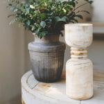 Candle Holder- Loop Carved